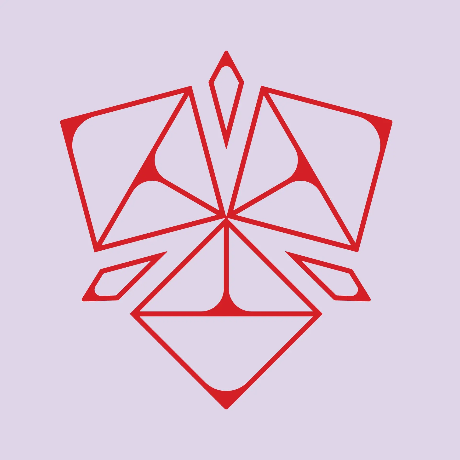 Sara Slim Designs geometric logo in pink