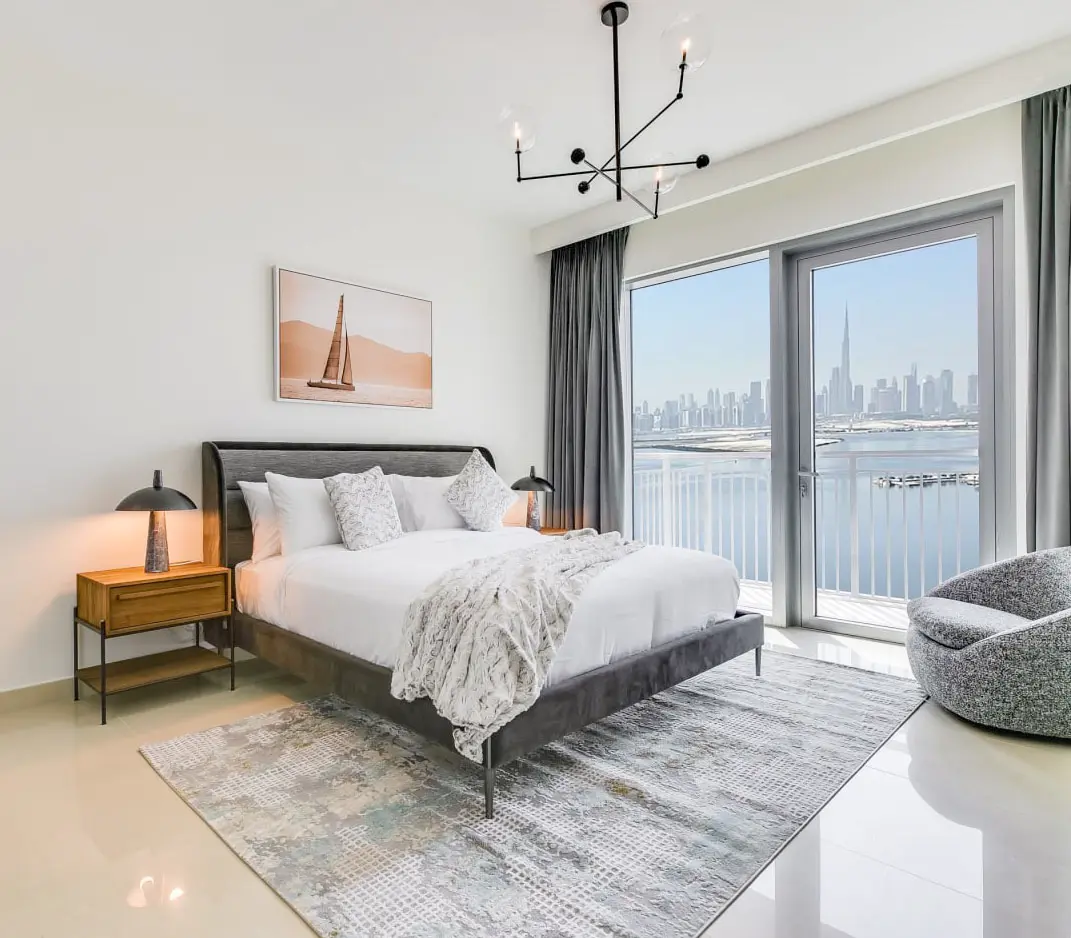 alt=&#34;Luxury bedroom interior with white and gold design&#34;